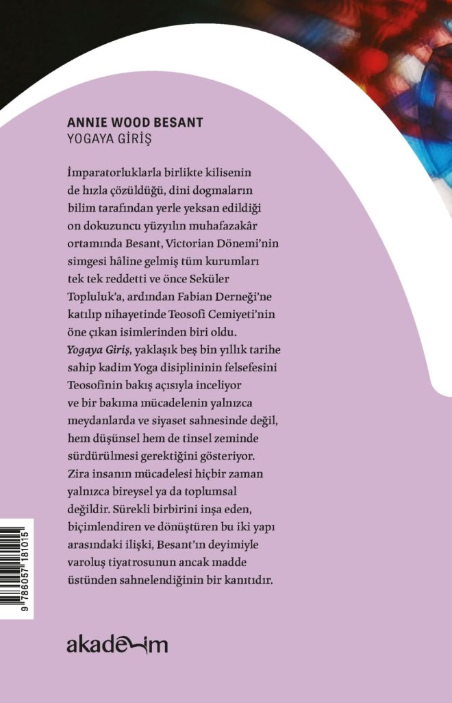 Yogaya Giriş arka kapak