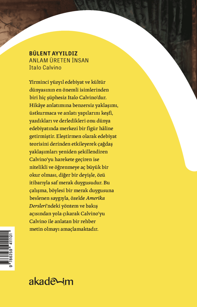 Anlam Üreten İnsan: Italo Calvino arka kapak