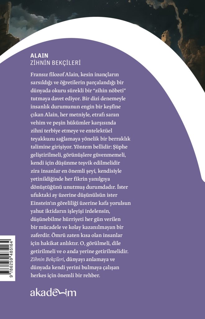 Zihnin Bekçileri arka kapak