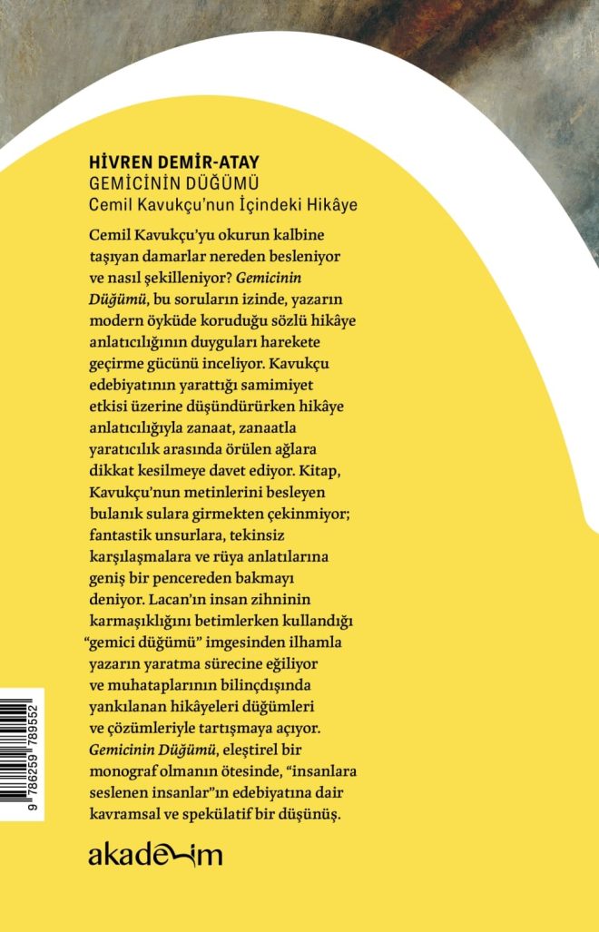 Gemicinin Düğümü: Cemil Kavukçu’nun İçindeki Hikâye arka kapak