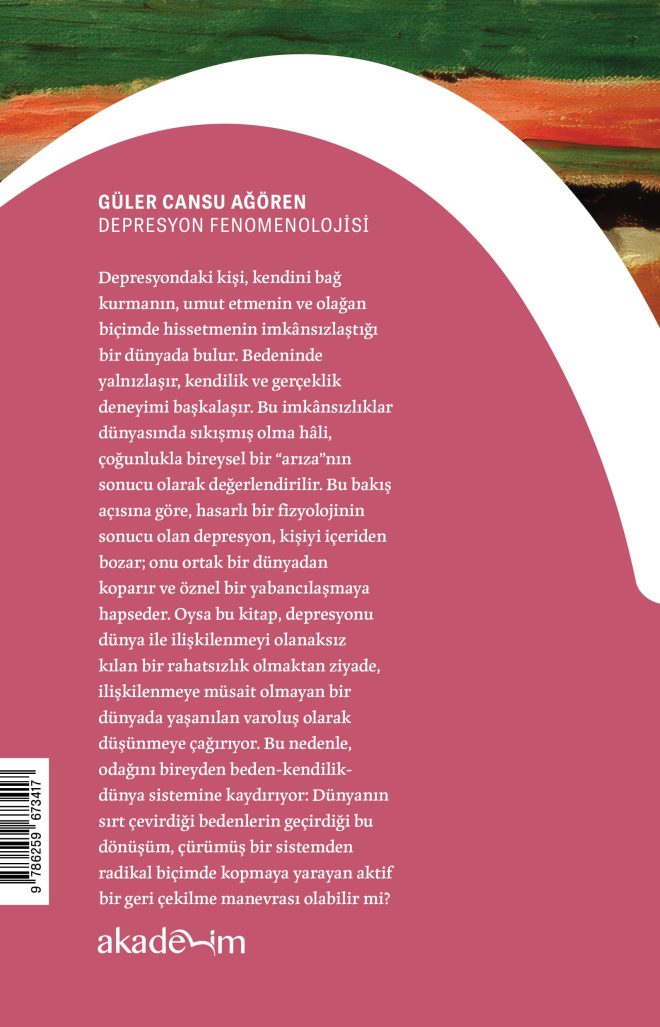 Depresyon Fenomenolojisi arka kapak