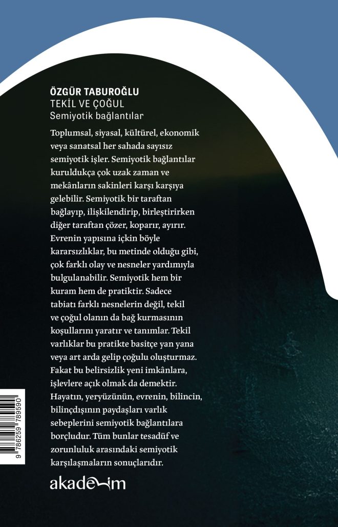 Tekil ve Çoğul: Semiyotik Bağlantılar arka kapak