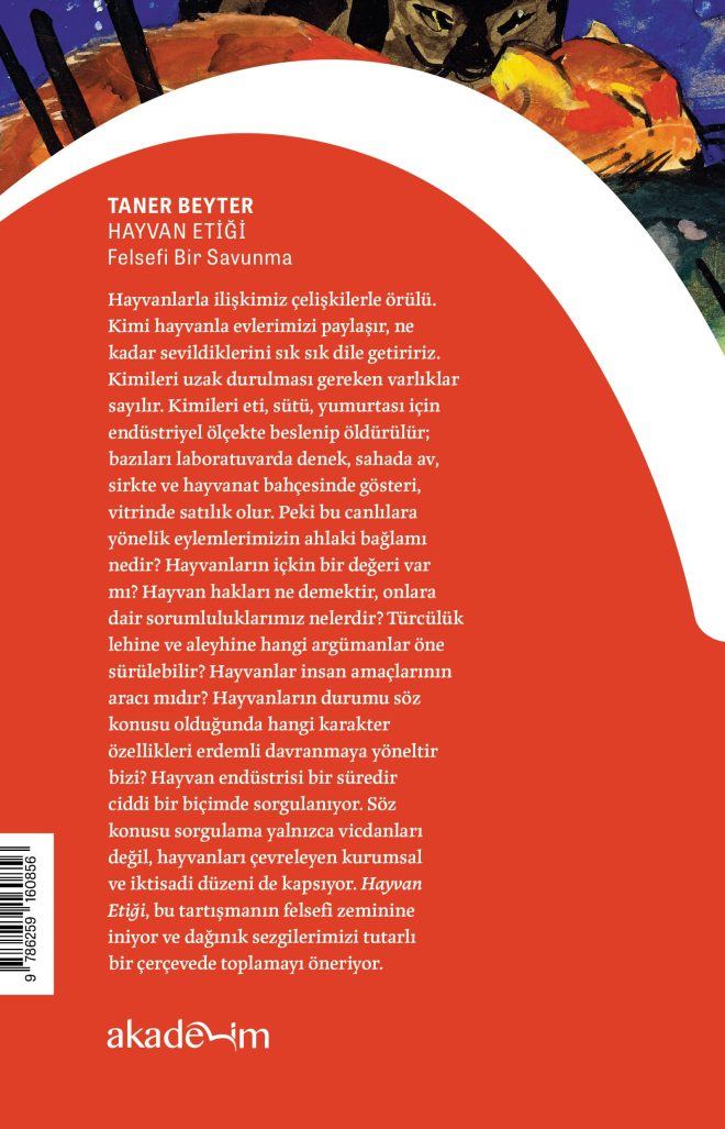 Hayvan Etiği: Felsefi Bir Savunma arka kapak